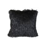 FURRY CUSHION (BLACK)